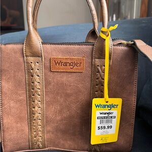 Wrangler Tan and Brown Women's Satchel